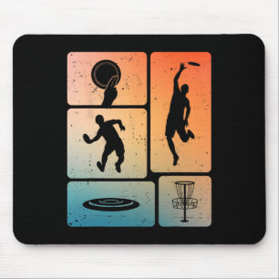 Funny Disc Golf Player Cool Flying Disc Sports Ent Mouse Pad