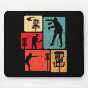 Funny Disc Golf Player Cool Flying Disc Sports Ent Mouse Pad