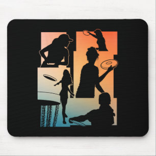 Funny Disc Golf Player Cool Flying Disc Sports Ent Mouse Pad