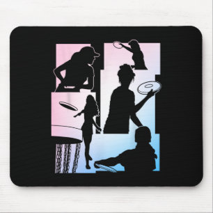Funny Disc Golf Player Cool Flying Disc Sports Ent Mouse Pad