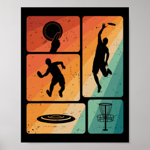 Funny Disc Golf Player Cool Flying Disc Sports Ent Poster