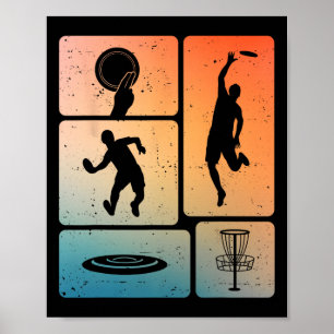 Funny Disc Golf Player Cool Flying Disc Sports Ent Poster