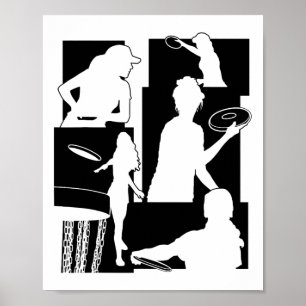 Funny Disc Golf Player Cool Flying Disc Sports Ent Poster