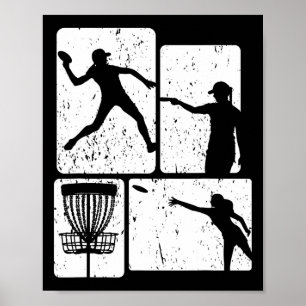 Funny Disc Golf Player Cool Flying Disc Sports Ent Poster