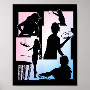 Funny Disc Golf Player Cool Flying Disc Sports Ent Poster