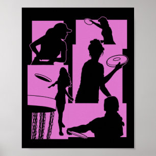 Funny Disc Golf Player Cool Flying Disc Sports Ent Poster