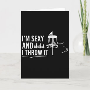 Funny Disc Golf Player Humour For Men I'm Y And I Card
