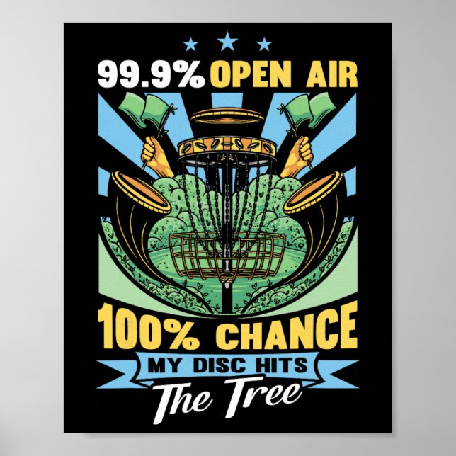 Funny Disc Golf Player  Poster (Front)