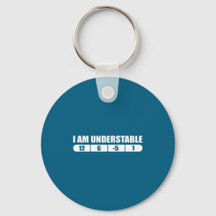 Funny Disc Golf Quote Design, I Am Understable Fri Key Ring