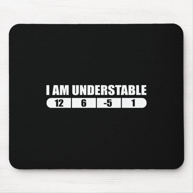 Funny Disc Golf Quote Design, I Am Understable Fri Mouse Pad (Front)