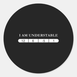 Funny Disc Golf Quote Disc Golf Design Understable Classic Round Sticker