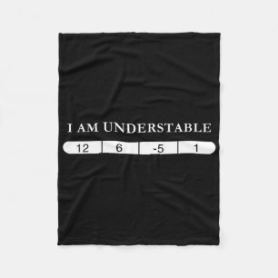 Funny Disc Golf Quote Disc Golf Design Understable Fleece Blanket