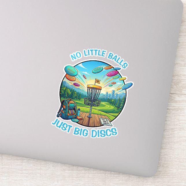 Funny Disc Golf Retro Badge Vintage Illustration (Detail)