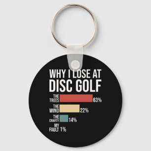 Funny Disc Golf Saying Frisbee Throwers Disc Golf Key Ring