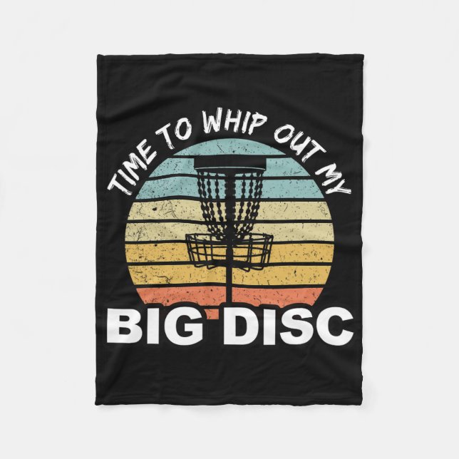 Funny Disc Golf Shirt Disc Golf 1  Fleece Blanket (Front)
