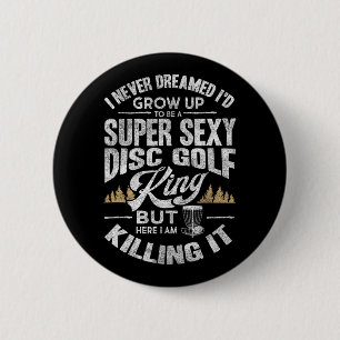 Funny Disc Golf Shirt Men Husband Fathers Day Disc 6 Cm Round Badge