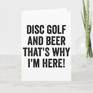 Funny Disc Golf Shirt Men Woman I Disc Golf And Be Card