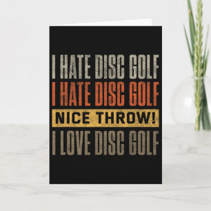 Funny Disc Golf Shirt Men Women Vintage Disc Golfi Card