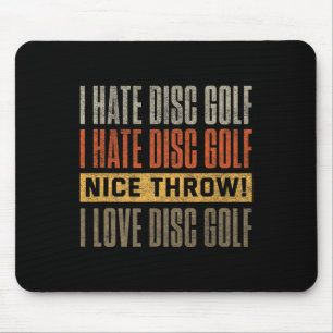 Funny Disc Golf Shirt Men Women Vintage Disc Golfi Mouse Pad