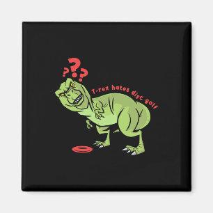Funny Disc Golf T Rex Kids  Magnet