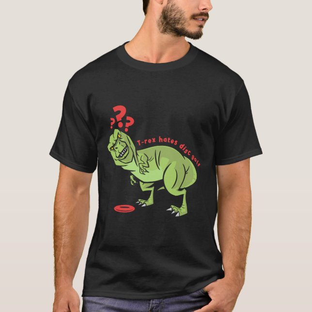 Funny Disc Golf T Rex Kids  T-Shirt (Front)