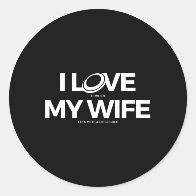 Funny Disc Golf T Shirt - Men  Classic Round Sticker (Front)