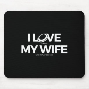 Funny Disc Golf T Shirt - Men Mouse Pad