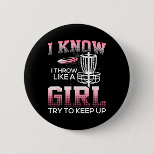 Funny Disc Golf Tee Gifts For Disc Golfers Frisbee 6 Cm Round Badge