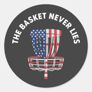 Funny Disc Golf Ultimate Frisbee Lover Classic Round Sticker