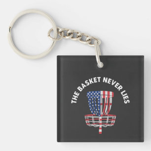 Funny Disc Golf Ultimate Frisbee Lover Key Ring