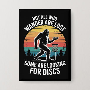 Funny Disc Golf Vintage Bigfoot Golfer Dad Frisbee