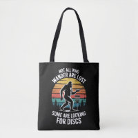 Funny Disc Golf Vintage Bigfoot Golfer Dad Frisbee