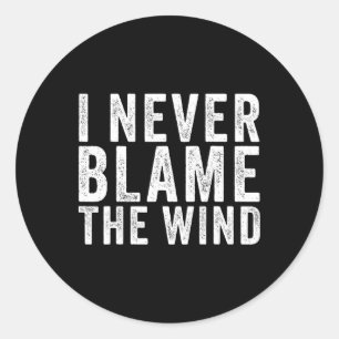 Funny Disc Golf White Lie Disc Golf Humour  Classic Round Sticker