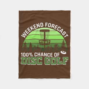 Funny Disc Golfer Disc Golf Pun Gear Disc Golfing Fleece Blanket