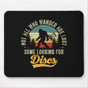 Funny Disc Golfing Bigfoot Disc Golf Bigfoot Sasqu Mouse Pad