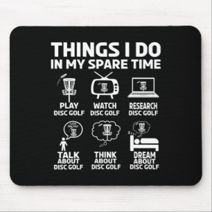 Funny Disc Golfing Frolfing Joke With Disc Golf Tr Mouse Pad