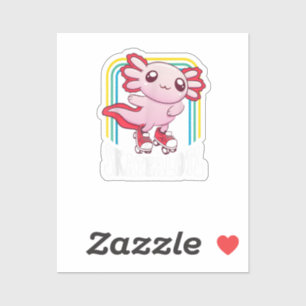 Funny Disco Roller Skate Axolotl Cute Salamander