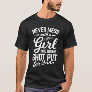 Funny Discus Throwing Shot Put Discus Thrower Girl T-Shirt