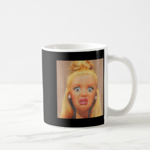 Funny disgusting doll face meme hilarious sarcasti coffee mug