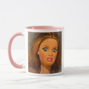 Funny Disgusting Doll face Meme  Mug