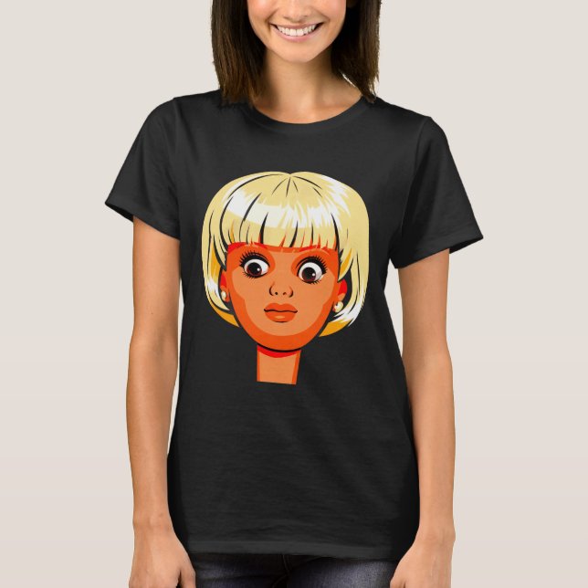 Funny Disgusting Doll Face Meme Premium Tri-blend  T-Shirt (Front)