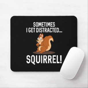 FUNNY DISTRACTED SQUIRREL Animal Zoo Farm Mouse Pad