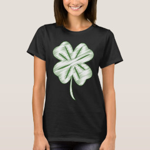 Funny Distressed Four Leaf Clover St Patrick's Day T-Shirt