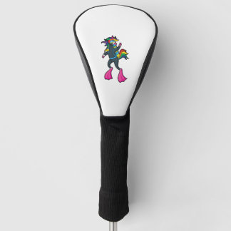 Funny Diving Scuba Dive Unicorn Girl Diver Golf Head Cover