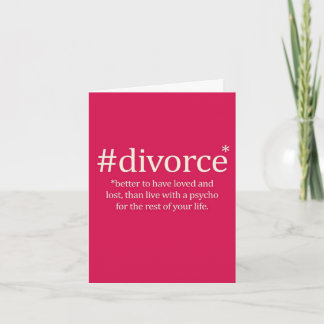 Funny Divorce Card 