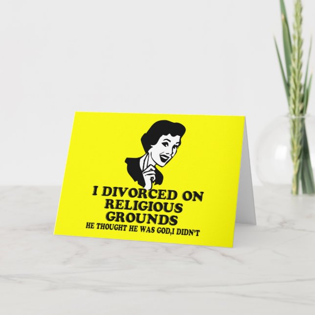 Funny divorce card (Front)