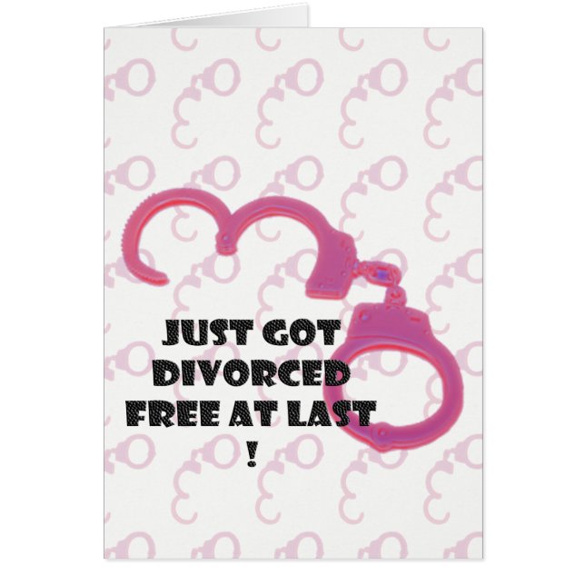 Funny Divorce free at last (Front)