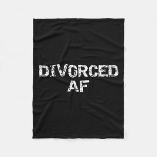 Funny Divorce Gag Gift For Men Happy Celebration D Fleece Blanket