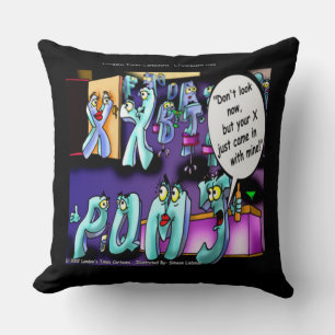 Funny Divorce Jumbo Cotton Throw Pillow