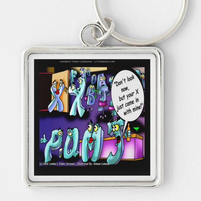 Funny Divorce My Ex & Yours Key Ring (Front)